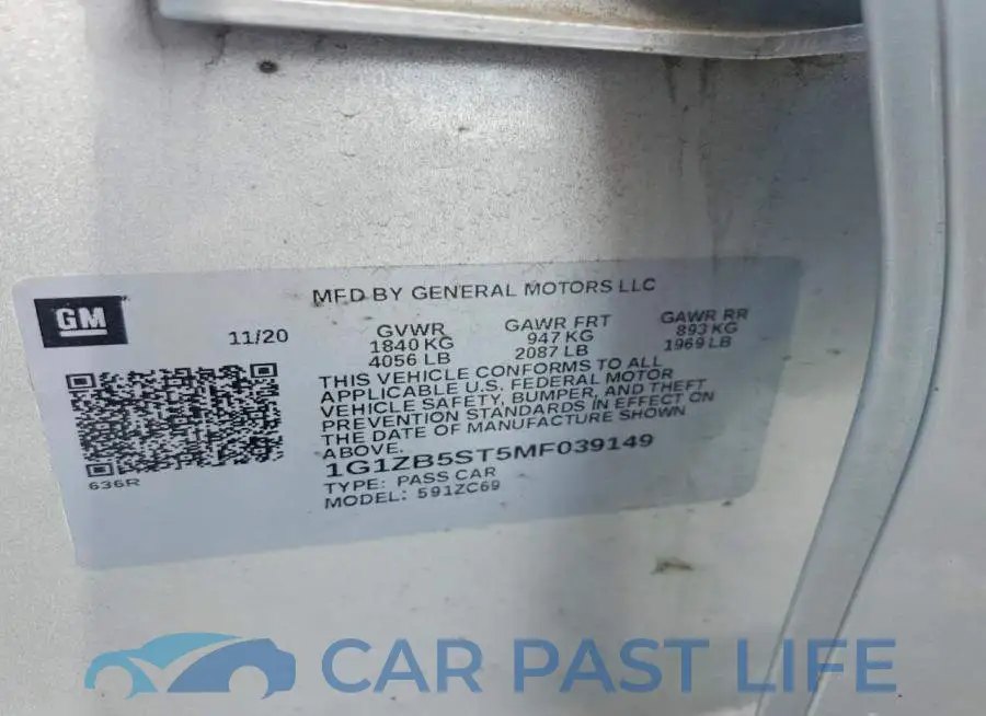 1G1ZB5ST5MF039149# 12