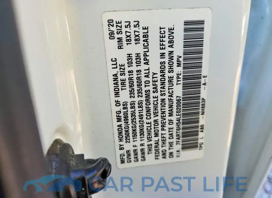 7FART6H54LE020067# 14