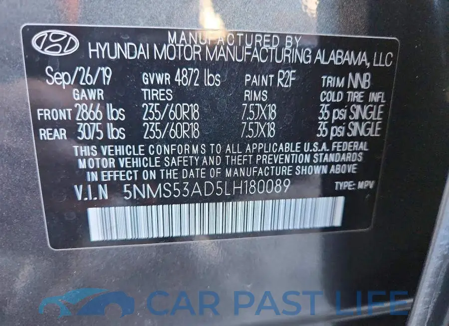 5NMS53AD5LH180089# 13