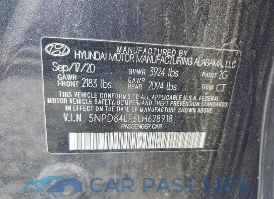 5NPD84LF3LH628918# 12