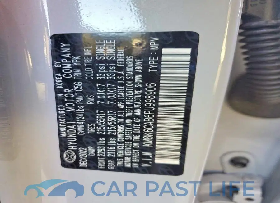 KM8K6CAB6PU998906# 13
