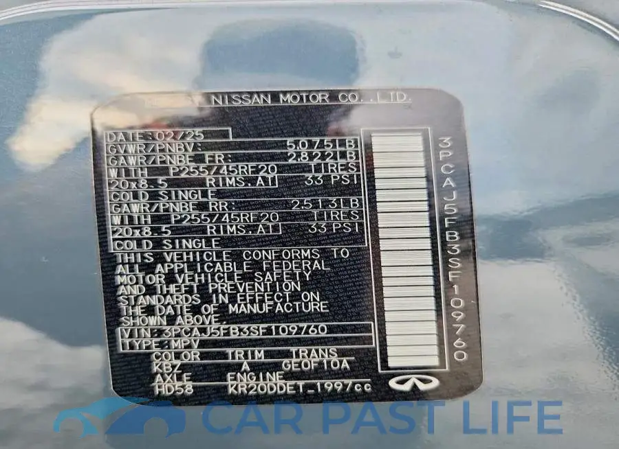 3PCAJ5FB3SF109760# 14