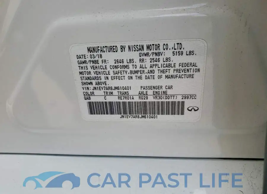 JN1EV7AR6JM610401# 12
