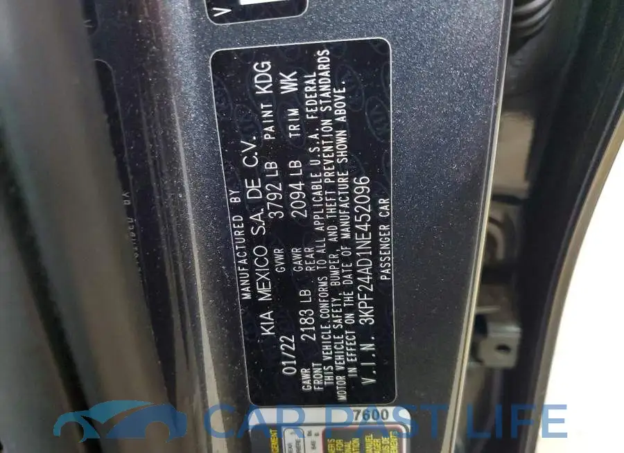 3KPF24AD1NE452096# 12