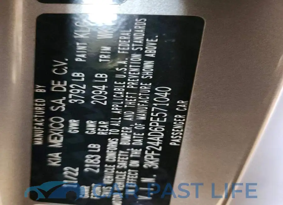 3KPF24AD6PE571040# 12