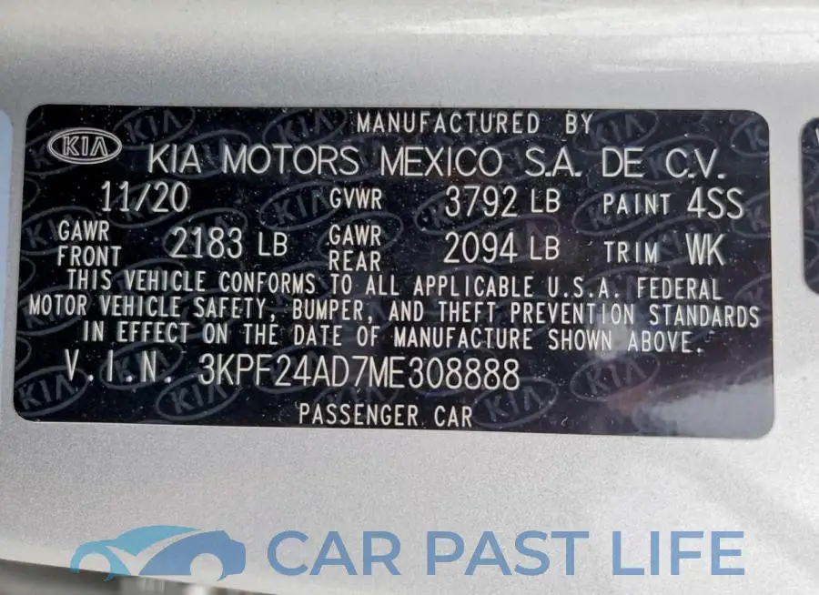 3KPF24AD7ME308888# 12