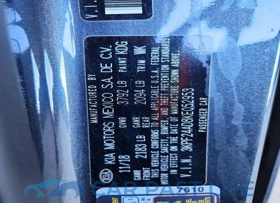3KPF24AD8KE052953# 12
