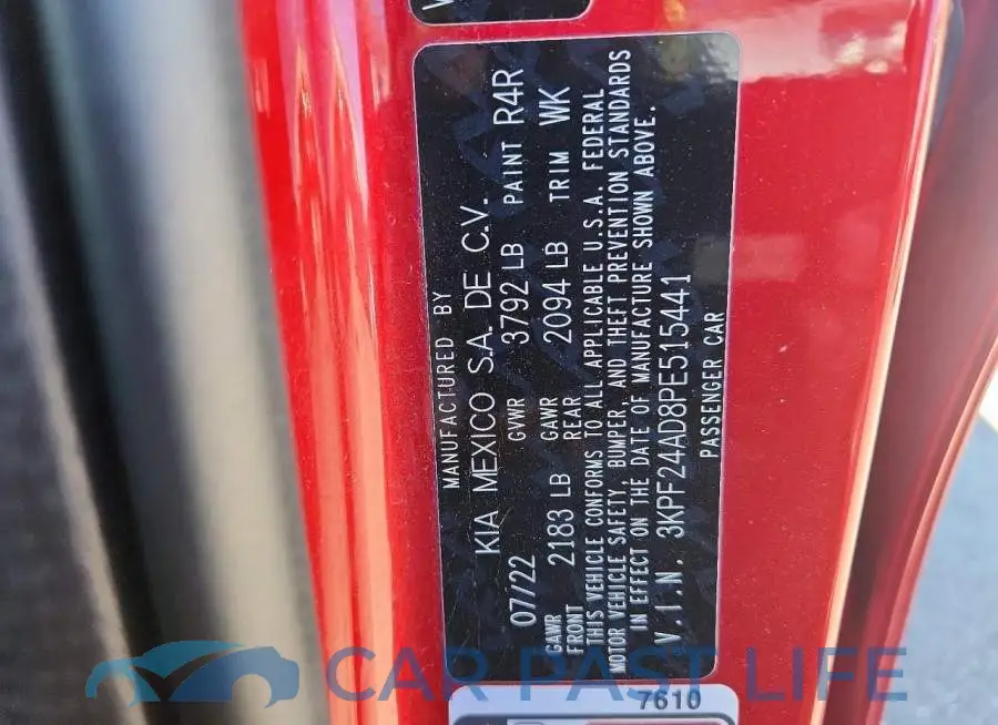 3KPF24AD8PE515441# 12