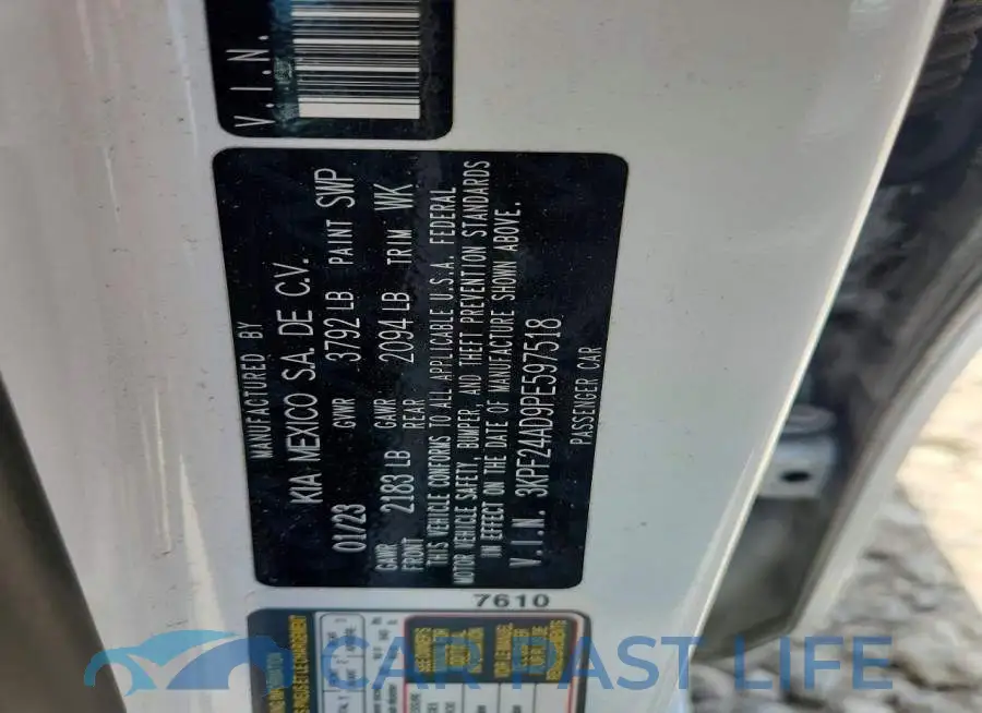 3KPF24AD9PE597518# 12