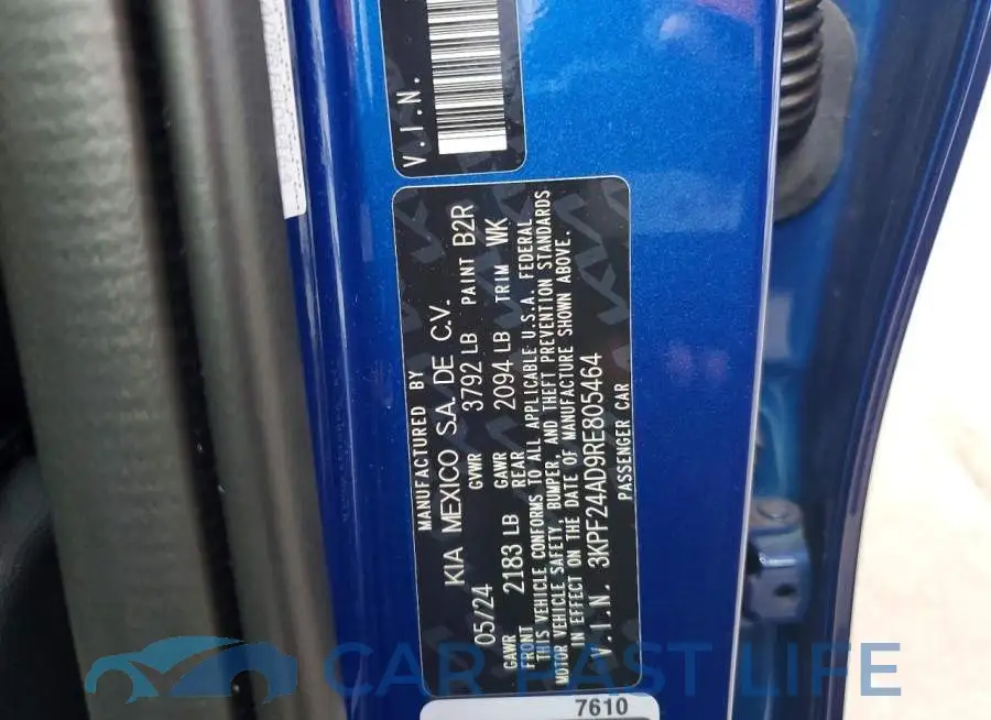 3KPF24AD9RE805464# 12