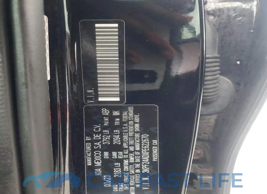 3KPF24ADXPE622670# 12