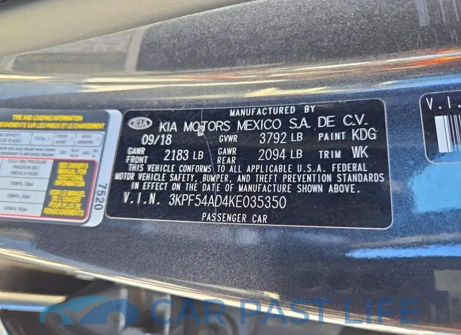 3KPF54AD4KE035350# 12