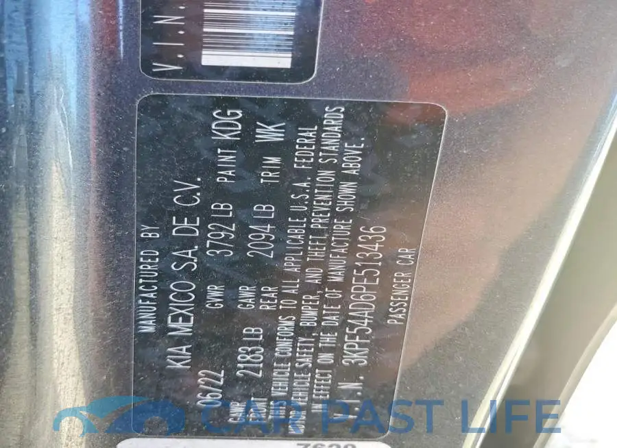 3KPF54AD6PE513436# 13