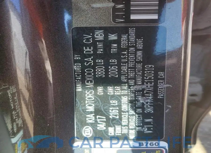 3KPFK4A7XHE150319# 12