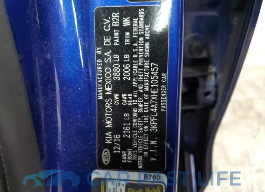 3KPFL4A7XHE105457# 13