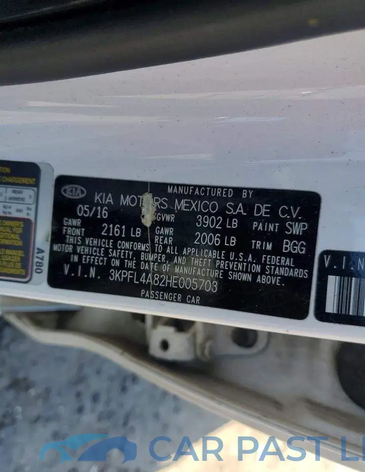 3KPFL4A82HE005703# 12