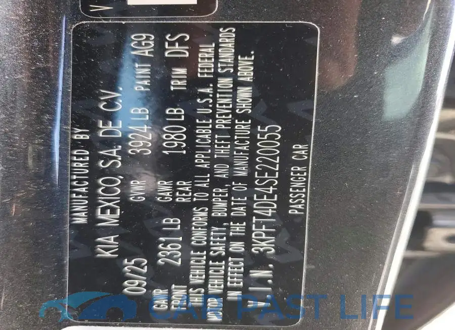 3KPFT4DE4SE220055# 12