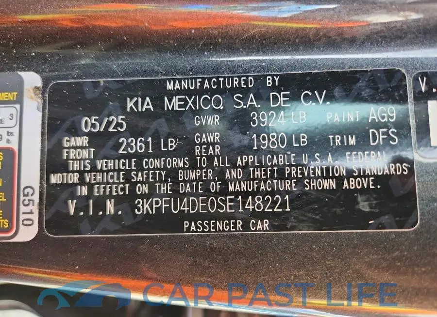 3KPFU4DE0SE148221# 13