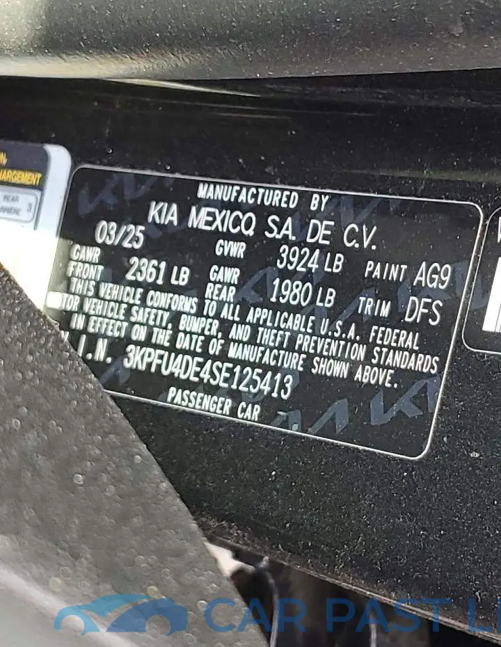 3KPFU4DE4SE125413# 12