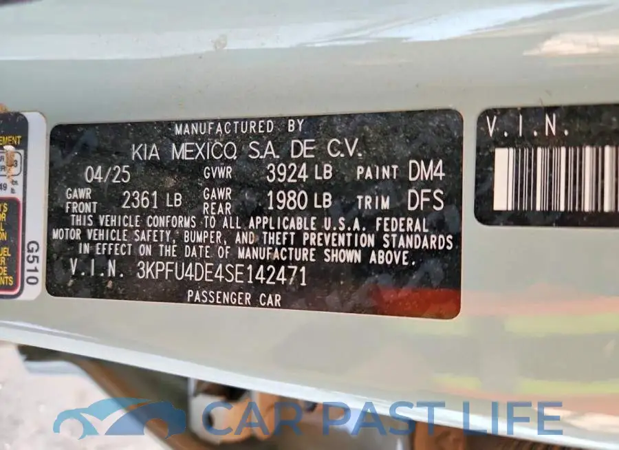 3KPFU4DE4SE142471# 12