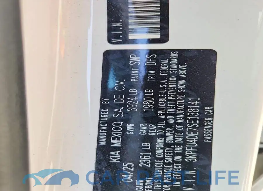 3KPFU4DE7SE138141# 13