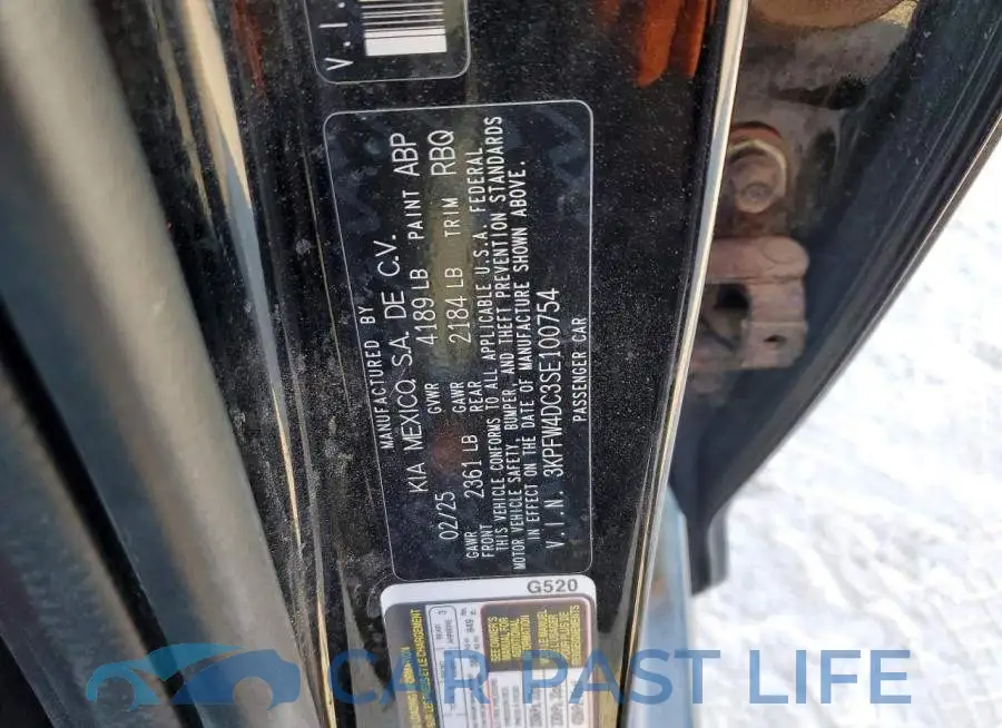 3KPFW4DC3SE100754# 12