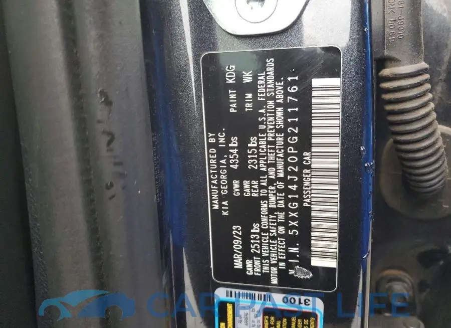 5XXG14J20PG211761# 12