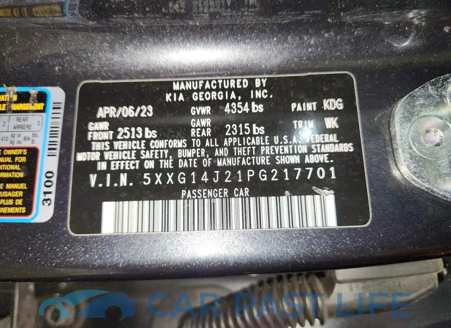 5XXG14J21PG217701# 12