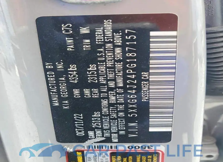 5XXG64J24PG187157# 12