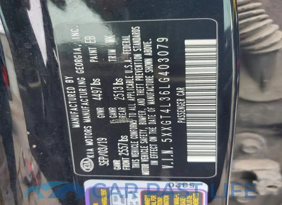 5XXGT4L36LG403079# 12