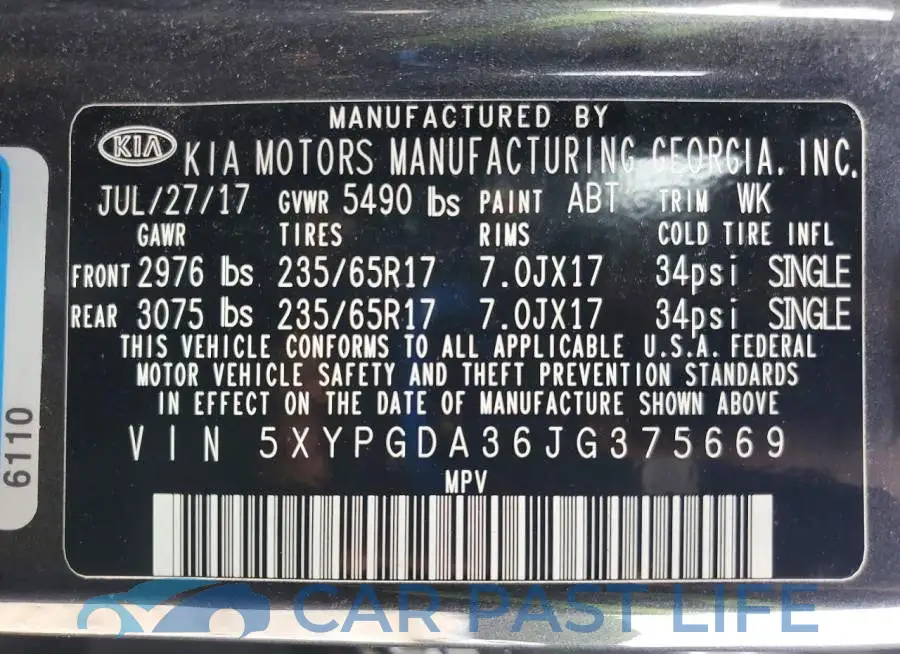 5XYPGDA36JG375669# 13