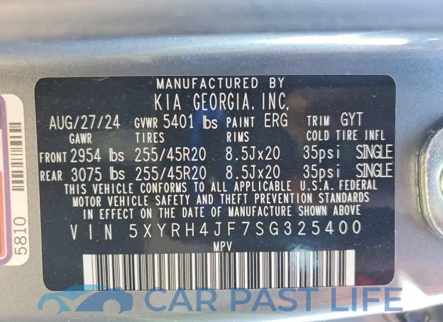 5XYRH4JF7SG325400# 13