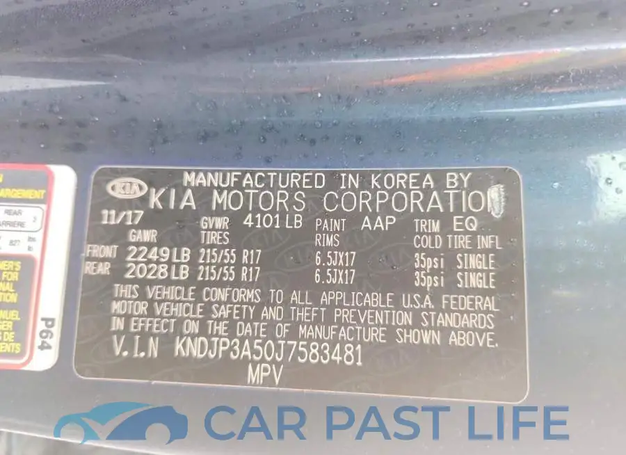 KNDJP3A50J7583481# 14
