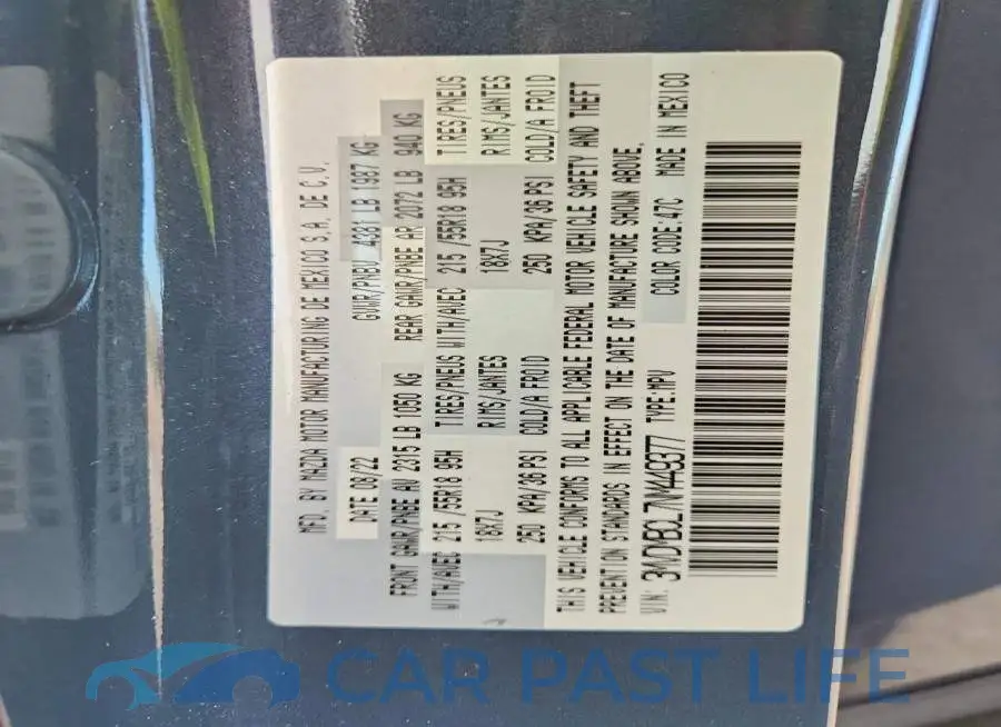 3MVDMBCL7NM449377# 13