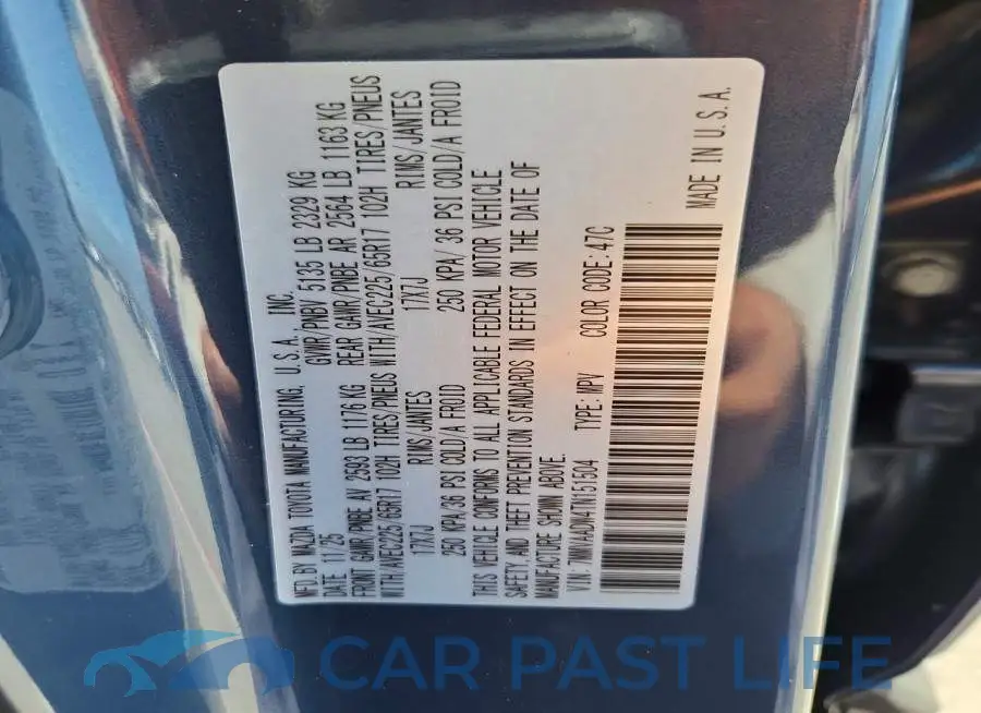 7MMVAADW4TN151504# 12