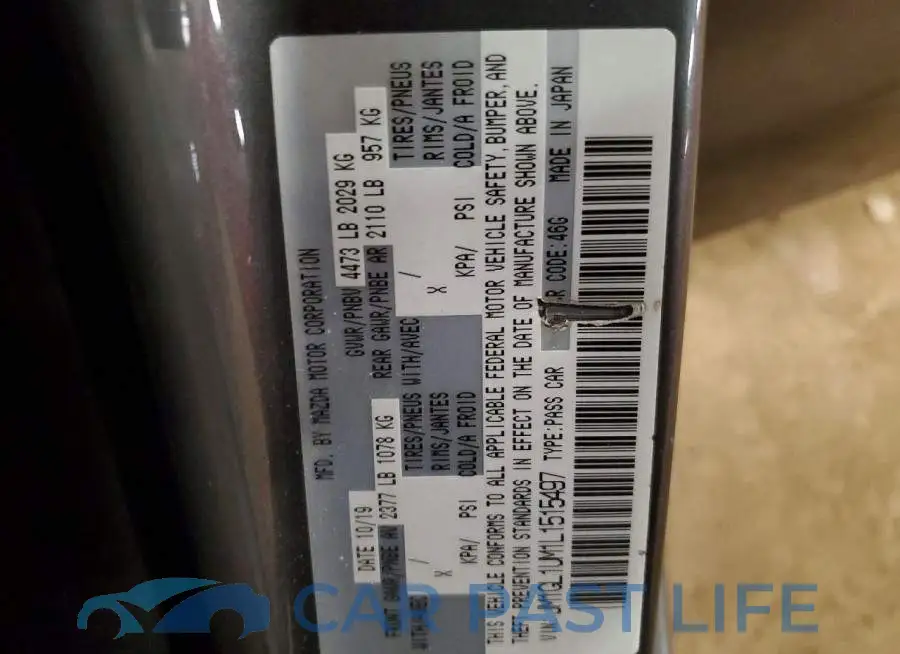 JM1GL1UM1L1515497# 12