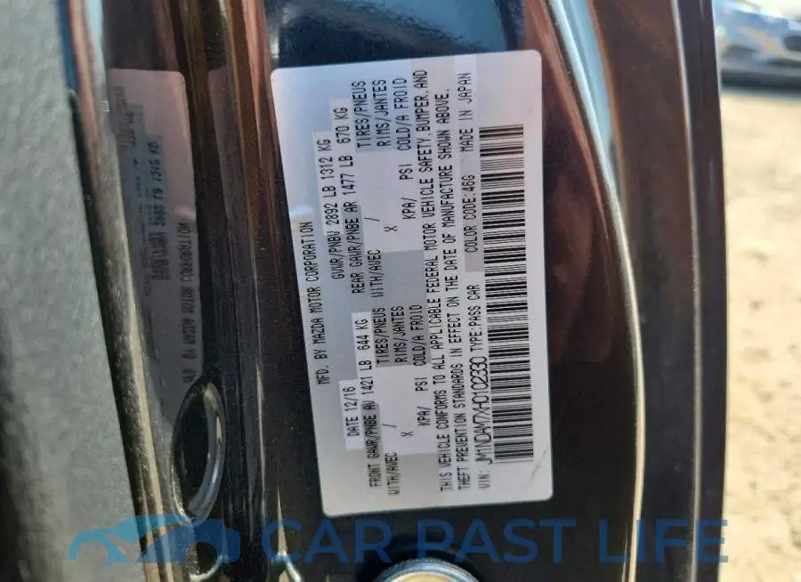 JM1NDAM7XH0102330# 12