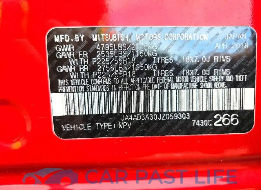 JA4AD3A30JZ059303# 13