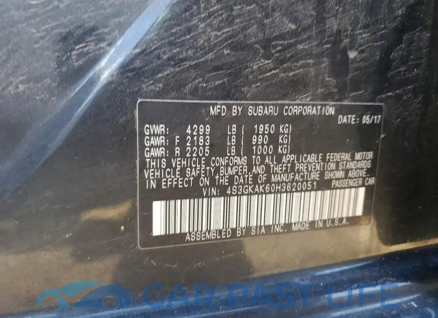 4S3GKAK60H3620051# 12