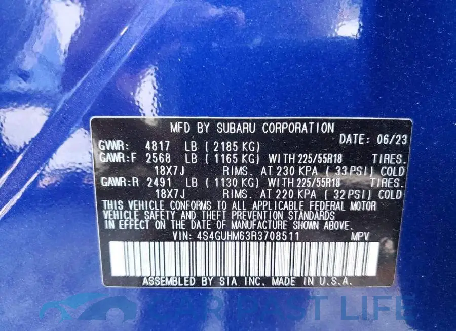 4S4GUHM63R3708511# 13