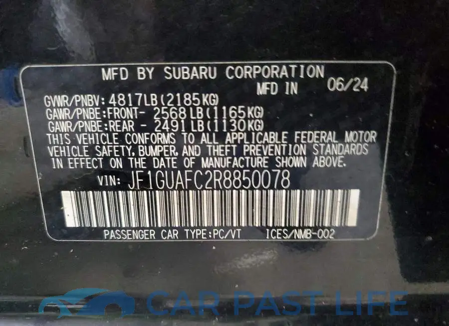 JF1GUAFC2R8850078# 13