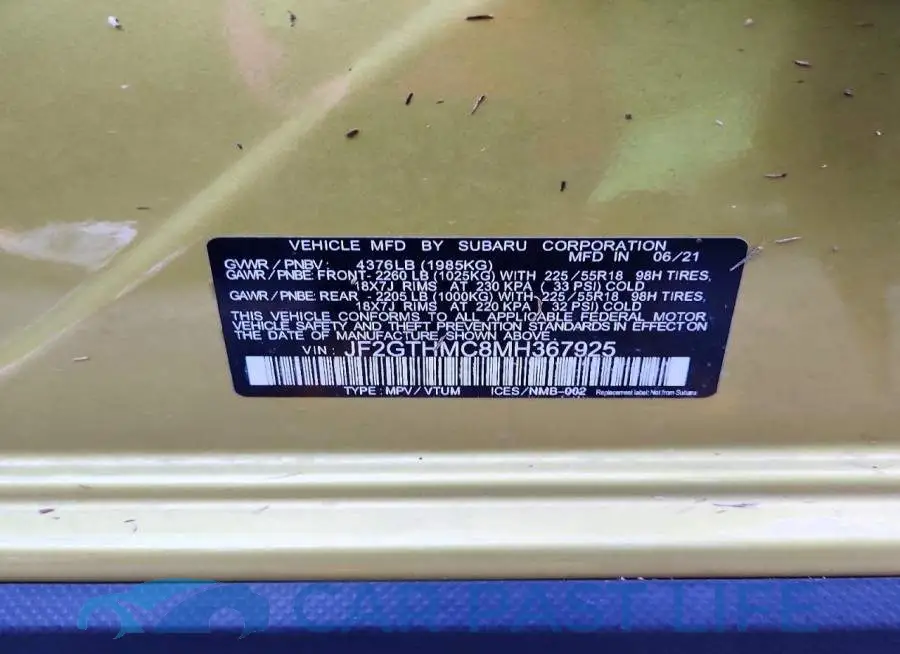 JF2GTHMC8MH367925# 13