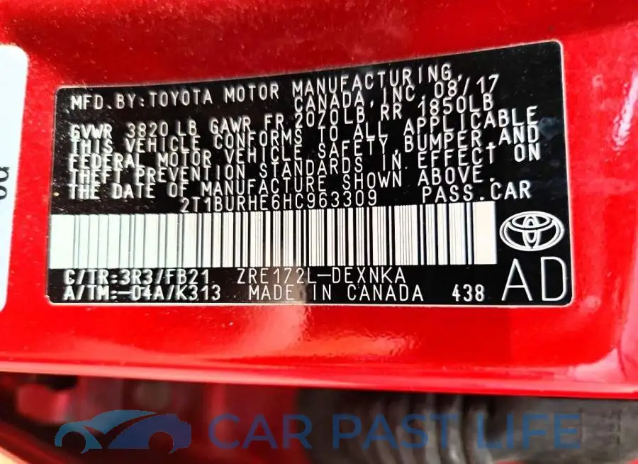 2T1BURHE6HC963309# 12
