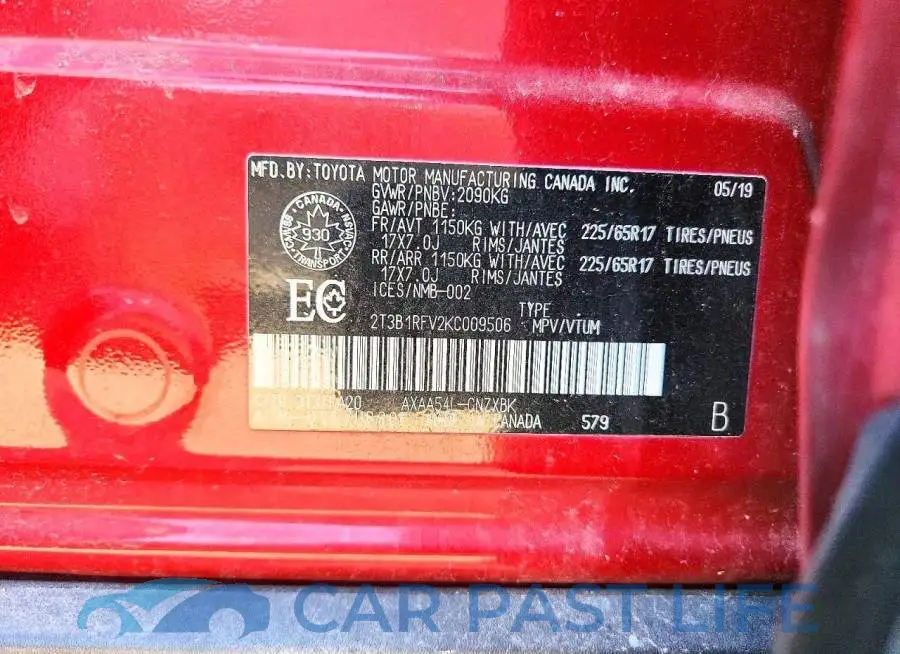 2T3B1RFV2KC009506# 14