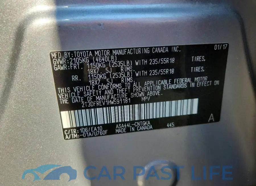 2T3DFREV1HW591181# 13
