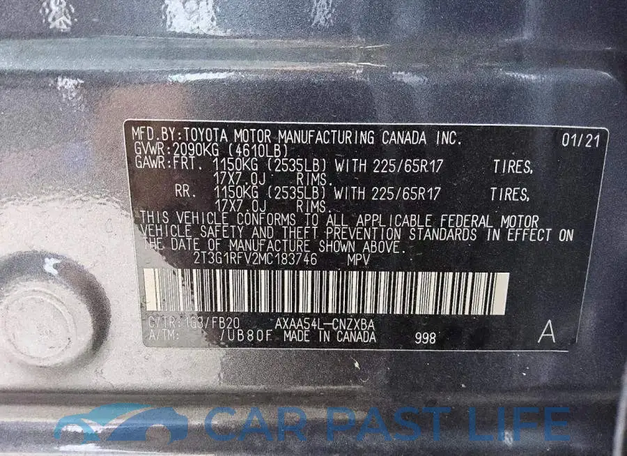2T3G1RFV2MC183746# 12
