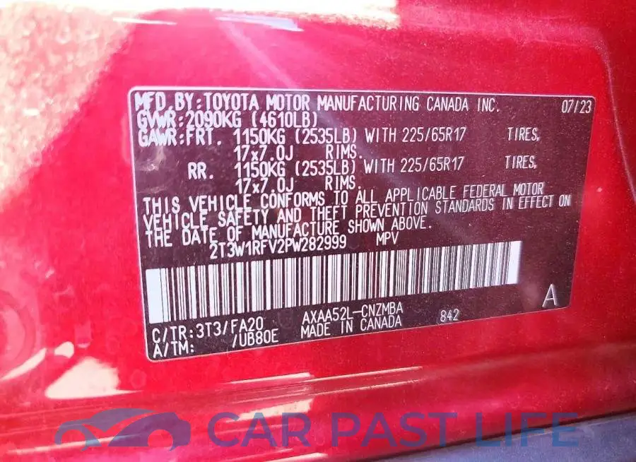 2T3W1RFV2PW282999# 13