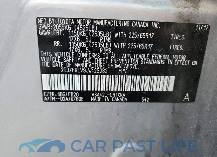 2T3ZFREV9JW425082# 13