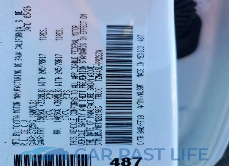 3TMLB5JN8TM281903# 12
