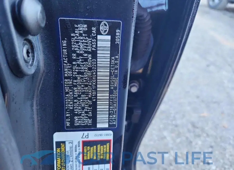 4T1BF1FK6HU452203# 13